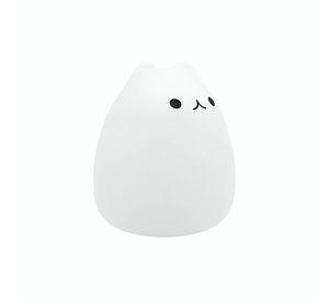 Lámpara de Noche de Silicona LED RGB Squishy Gatito