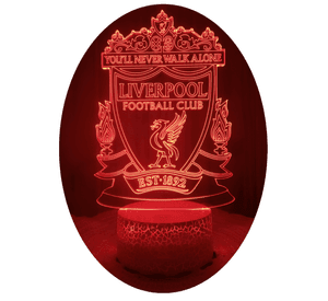 Lámpara ilusión 3D Liverpool Inglaterra 7 Colores Led