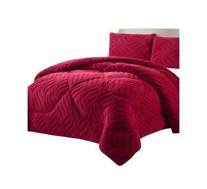 COBERTOR ELEGANTE DE INVIERNO CON CHIPORRO 2 PLAZAS05
