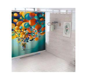 CORTINA DE BAÑO CON FORRO DE DUCHA 180 cm L54
