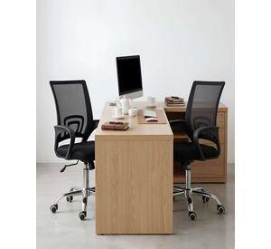 Pack 2 Silla de Oficina Giratoria con Malla y Base de Acero Cromado
