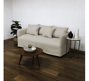 Sofá Dua Chenille Beige 3C