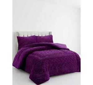 Juego de Cubrecama Sherpa con Relieve Trenzado  King A06