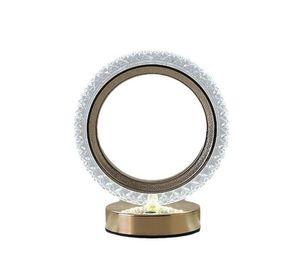Lampara Mesa Aro LED Elegante Compacto Moderna Lau