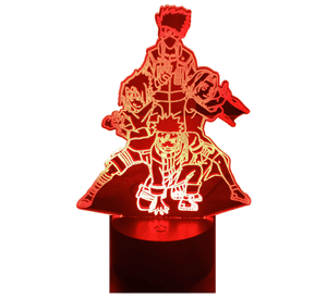 Lámpara ilusión 3D Equipo 7 Kakashi 7 Colores Led