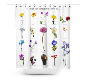 Cortina De Baño Flores del desierto
