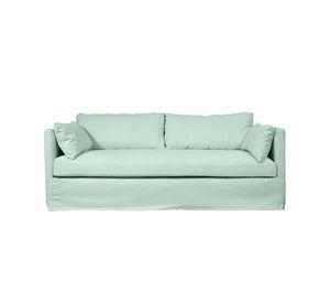 Sofá Quepe Chenille Agua 3C