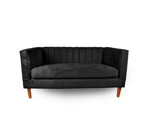 SOFA SORRENTO 2C TELA VELVET VIVIAN NEGRO
