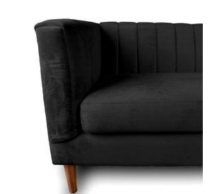 SOFA SORRENTO 2C TELA VELVET VIVIAN NEGRO