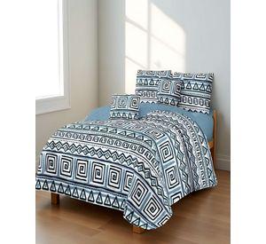 CUBRECAMA CON DISEÑOS  KING 250 X 270 CM + 2 ALMOHADAS P11