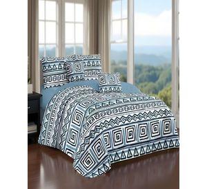 CUBRECAMA CON DISEÑOS  KING 250 X 270 CM + 2 ALMOHADAS P11
