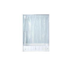 Forro cortina baño transparente con imán 178 x 180 cm, color blanco