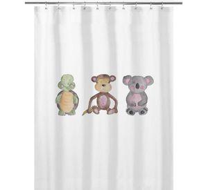 Cortina de Baño Animales Acuarela
