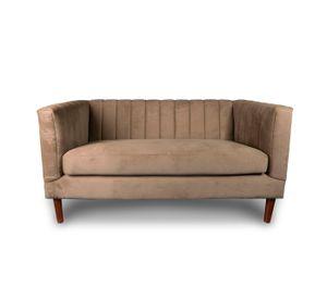 SOFA SORRENTO 2C TELA VELVET VIVIAN CAFÉ