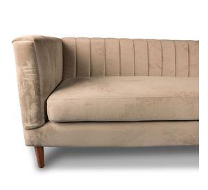 SOFA SORRENTO 2C TELA VELVET VIVIAN CAFÉ
