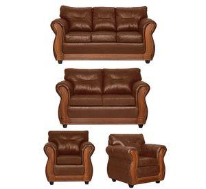 Juego de Living 3 2 1 1 Toronto Terracota