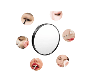 Espejo Con Aumento X15 Portátil Para Rostro Maquillaje