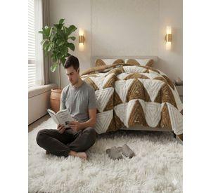 CUBRECAMA CHIPORRO 2 PLAZAS INVIERNO JACQUARD PREMIUM  EXTRA SUAVE B3