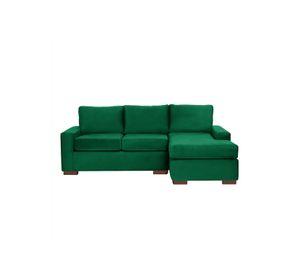 SECCIONAL DER LIVORNO TELA VELVET VERDE