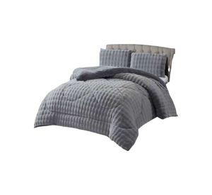 Cubrecama Acolchado Súper Calientito Plush con Chiporro king-Super king gris