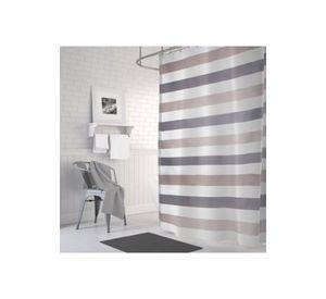 Cortina de baño 180x180, diseño lineal