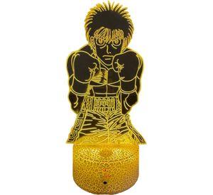 Lámpara ilusión 3D De Ippo 7 Colores Led Espíritu de Lucha