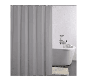 Cortina Ducha Baño 180x180 Elegante Gris
