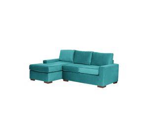 SECCIONAL IZQ LIVORNO TELA VELVET TURQUESA
