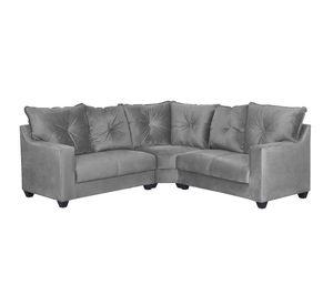 Seccional Belga esquinero felpa Gris 210x210