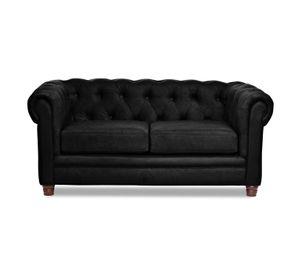 SOFA FLORENCIA 2C TELA VELVET NEGRO