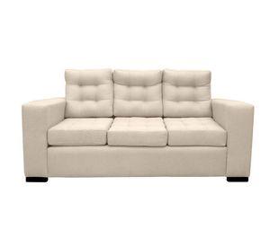 Sofá Antu Felpa Beige 3 Cuerpos