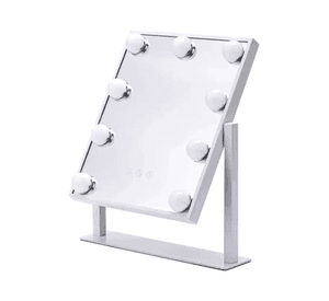 Espejo Tocador Maquillaje Hollywood Mirror 9 Led Usb 3 Modos Blanco