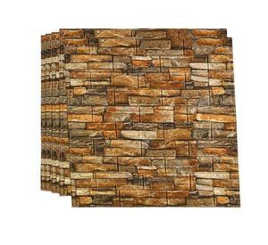 Pack 10 Lamina Papel Mural Autoadhesivo 3D Amarillo