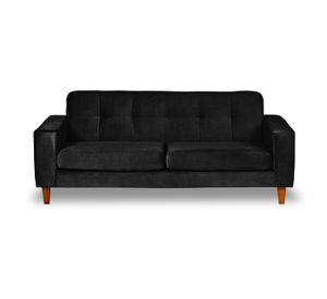 SOFA SALERNO 2C TELA  VELVET  NEGRO