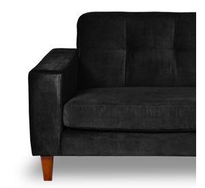 SOFA SALERNO 2C TELA  VELVET  NEGRO