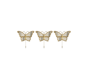 Set 3 Espejo Decorativo Mariposa Adorno Pared Hogar Jhn