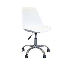 Silla de Oficina Ergonómica Shanghai Blanca Altura Ajustable