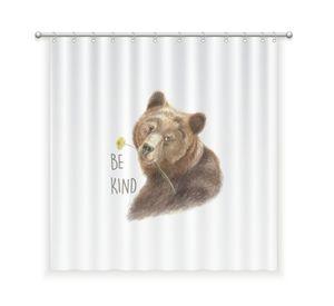 CORTINA DE BAÑO ALGODÓN OSO AMABLE
