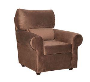 Sillon Beron 1c Felpa Chocolate 95 x 90 x 100