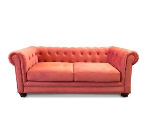 SOFA FLORENCIA 3C TELA VELVET PALO ROSA