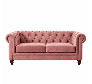 SOFA FLORENCIA 3C TELA VELVET PALO ROSA