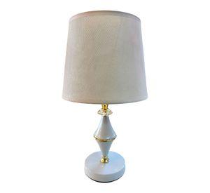 Lámpara Velador Mesa Moderna Dormitorios Blanca Jhn