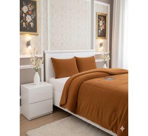 Cubrecama 2 plazas Plush con  Chiporro de Invierno blanco