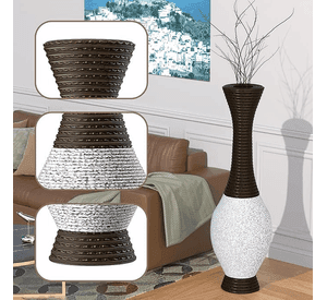 Florero Jarrón Decorativo Tejido Moderno 100 cm M15