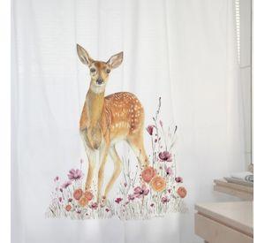 CORTINA DE BAÑO ALGODÓN BAMBI FLORCITA