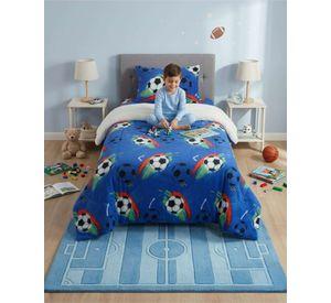 Juego De Cubrecama Sherpa Calidez Superior Con Sabanas Plaza Y Media m3