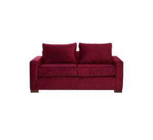SOFA LIVORNO 2C TELA VELVET BURDEO