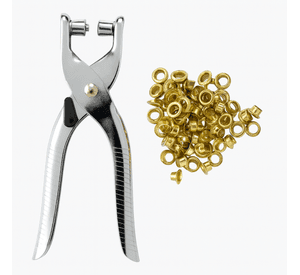 Ojaladora Manual Con Ojetes Pinza Para Ojalillos Cuero Tela