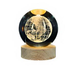Lámpara LED De Mesa 3D USB Luz Globo