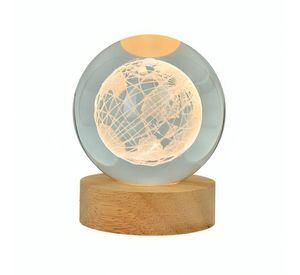 Lámpara LED De Mesa 3D USB Luz Globo